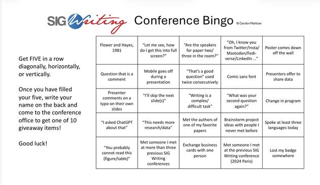 conference bingo