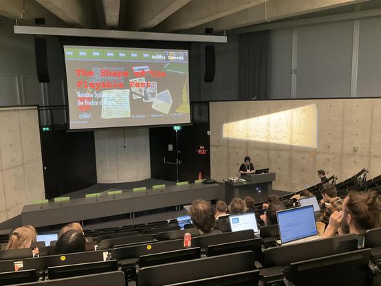Photo of the lecture hall.
