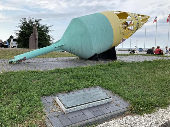 The border buoy that marked the border between West and East Germany in the Lübeck Bay until 1990.